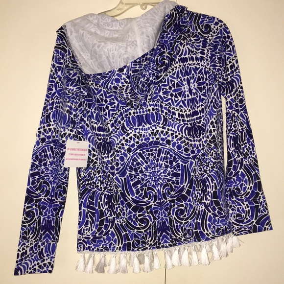 NWT Lilly Pulitzer Harmon Hoodie Taverna Tile XXS - Picture 5 of 5